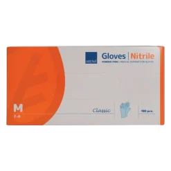 Gants d'examen nitrile Abena bleu non poudrés non stériles