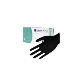Gants d'examen nitrile Abena noirs non poudrés non stériles (boîte de 100)