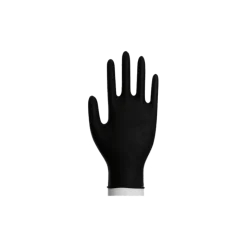 Gants d'examen nitrile Abena noirs non poudrés non stériles (boîte de 100)