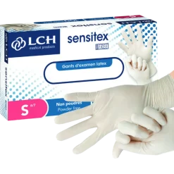 Gants latex non-poudrés non stériles (boîte de 100)