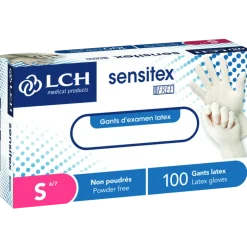 Gants latex non-poudrés non stériles (boîte de 100)