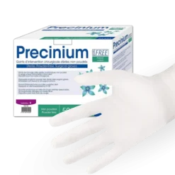 Gants latex non poudrés stériles Precinium (boîte de 100)