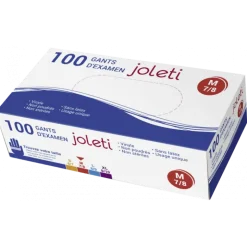 Gants vinyle Joleti non poudrés non stériles (boite de 100)