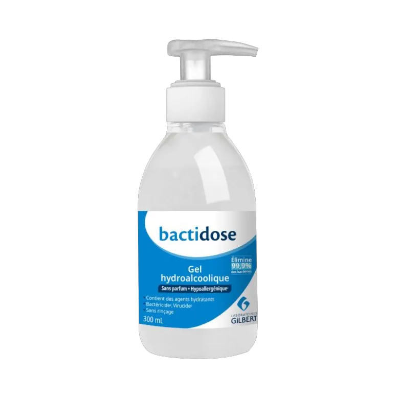 Gel hydroalcoolique Laboratoires Gilbert Bactidose
