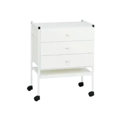 Guéridon avec tiroirs Carina 243 (2 plateaux) - bois laqué
