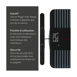 Impédancemètre connecté à 8 électrodes et poignée téléscopique Beurer BF 990 WiFi