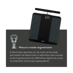 Impédancemètre connecté à 8 électrodes et poignée téléscopique Beurer BF 990 WiFi