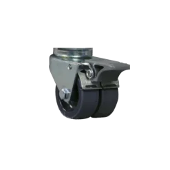 Jeu de 4 roues double galet ∅50mm à frein pour divan ou fauteuil d'examen Promotal