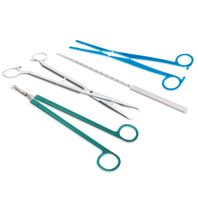 Kit de pose de stérilet stérile à usage unique avec ciseau inox (boîte de 15)