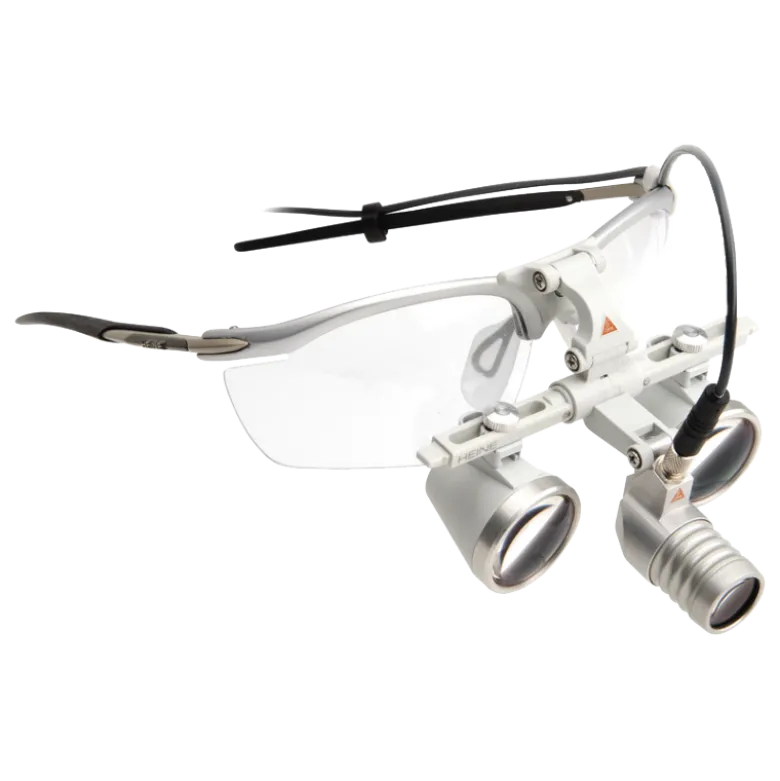 Kit lampe frontale Heine Loupelight 2 LED + loupe binoculaire