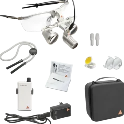 Kit lampe frontale Heine Loupelight 2 LED + loupe binoculaire
