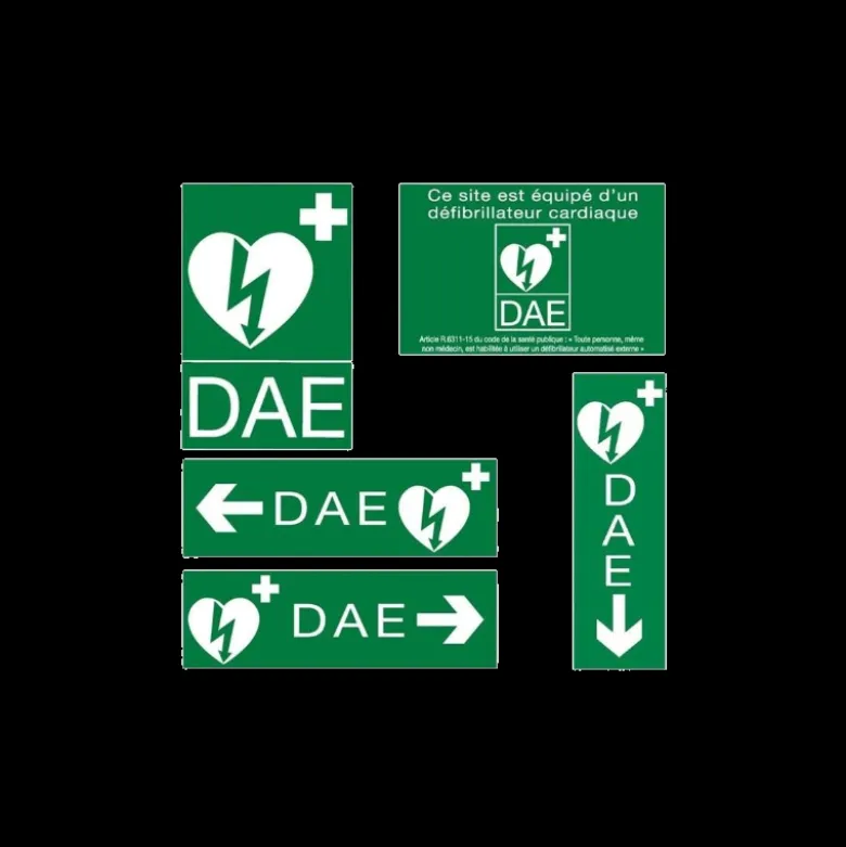 Kit signalétique défibrillateur DAE