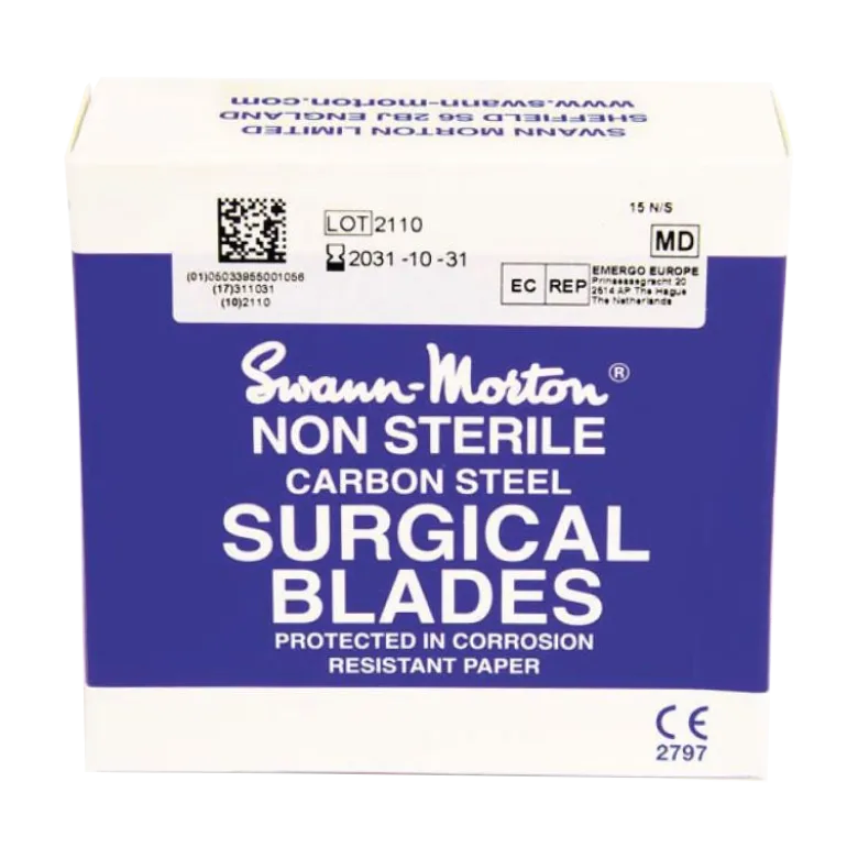 Lames de bistouris non stériles à usage unique Swann Morton (Boîte de 100)