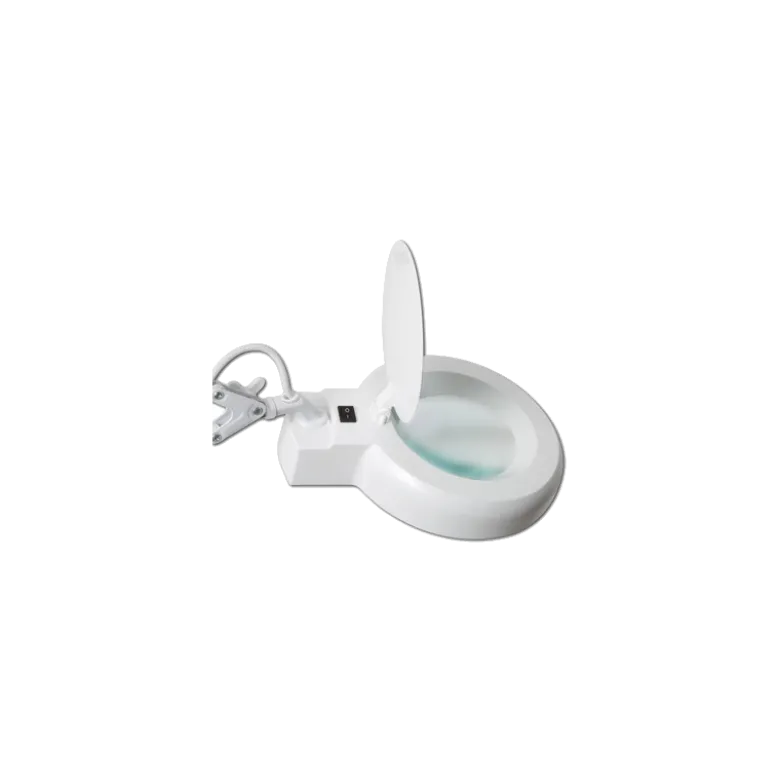 Lampe loupe d'examen fluorescente avec pieds à roulettes Comed