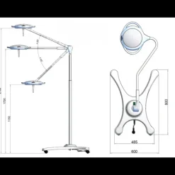 Lampe opératoire LED Pentaled 12