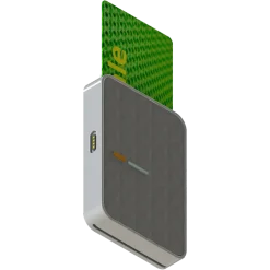 Lecteur de carte à puce bi-fente sans-fil PC/SC Sensyl DSC-BLU