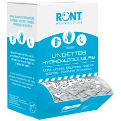 Lingette imprégnée de gel hydroalcoolique (boite de 250)