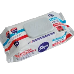 Lingettes désinfectantes avec alcool Sleepy multi-surfaces (sachet de 100)