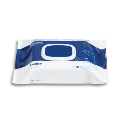 Lingettes désinfectantes avec alcool Sanifizer Wipes (sachet de 100)