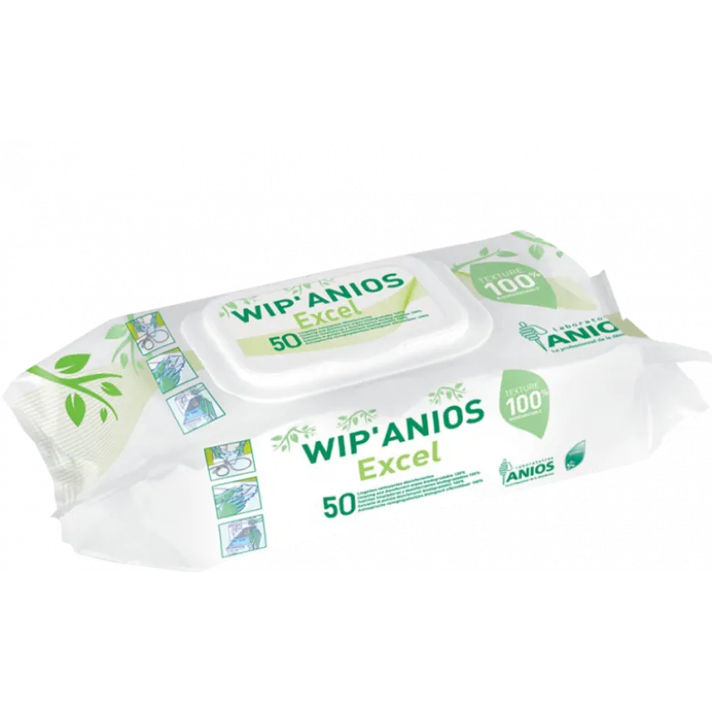 Lingettes désinfectantes sans alcool Wip'anios Excel