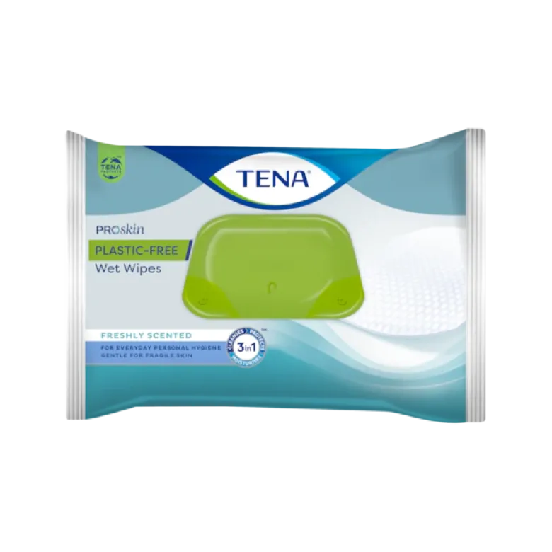 Lingettes hygiéniques imprégnées TENA Wet Wipes (boite de 48)