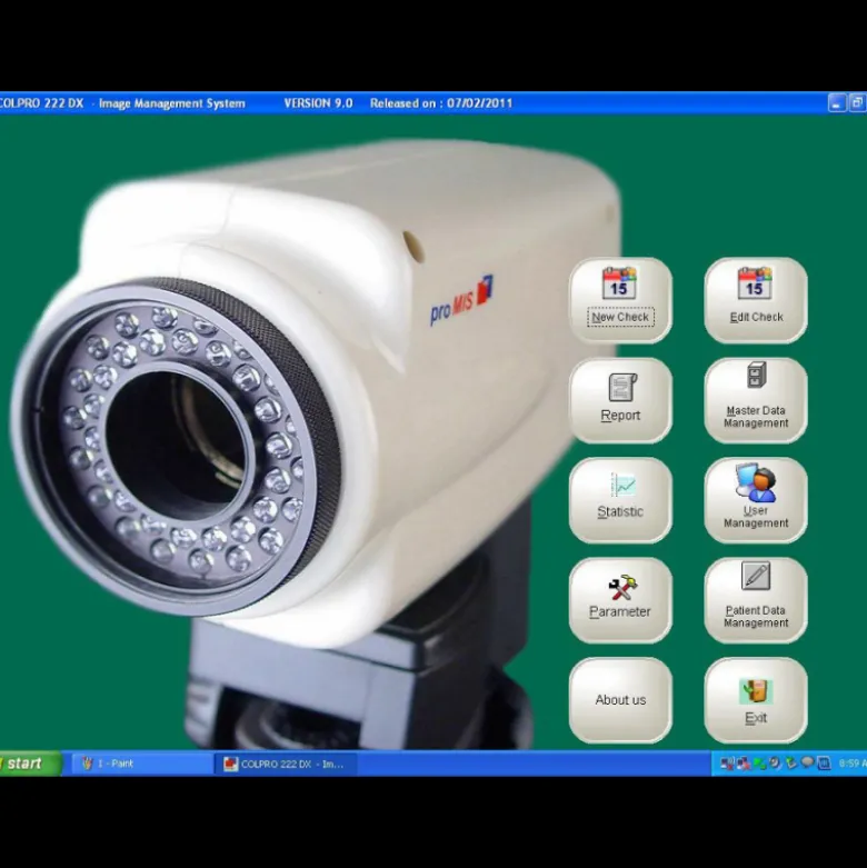 Logiciel de colposcopie pour Colpro, Colpy