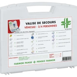 Mallette de secours pour véhicule - 2 à 4 personnes