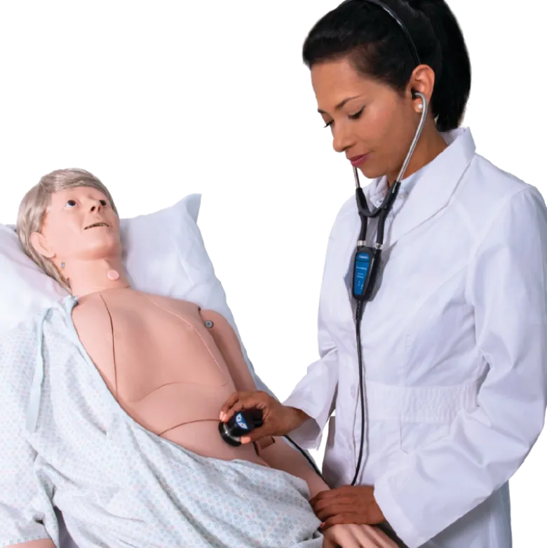 Mannequin de soins infirmiers avec auscultation Nikki - Ordinateur portable et logiciel inclus