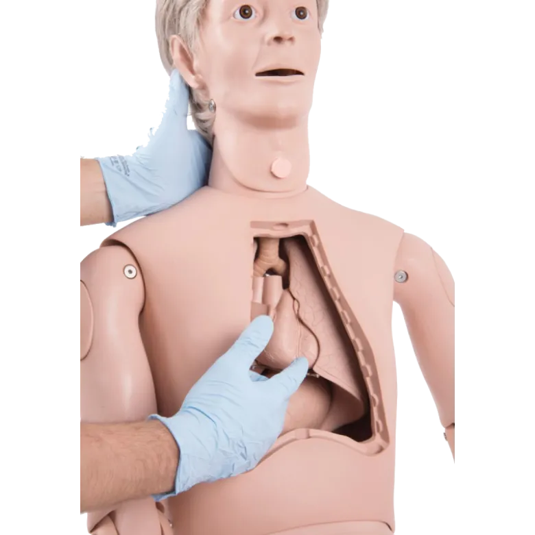 Mannequin de soins infirmiers avec auscultation Nikki - Ordinateur portable et logiciel inclus