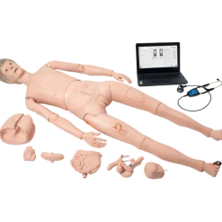 Mannequin de soins infirmiers avec auscultation Nikki - Ordinateur portable et logiciel inclus