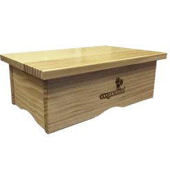 Marchepied médical Ecopostural en bois naturel