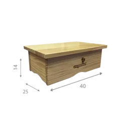 Marchepied médical Ecopostural en bois naturel