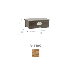Marchepied médical Ecopostural en bois Koala A4416K