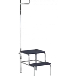 Marchepied phlébologie avec rampe ajustable (2 marches)