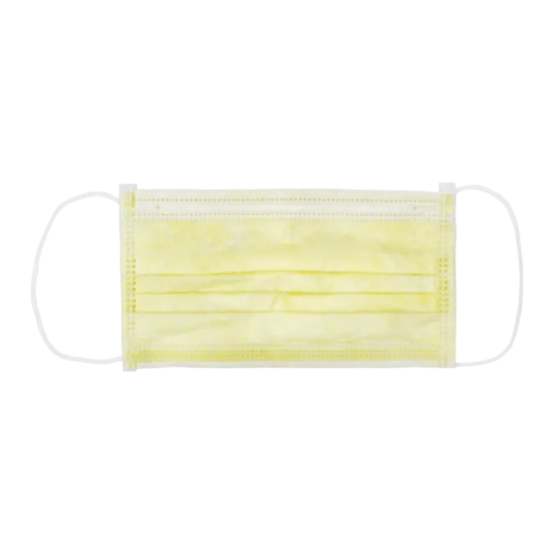 Masques de protection jaunes type II spécial IRM, modèle adulte (boite de 50)