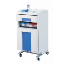 Meuble assistant médecin Carina avec 2 tiroirs (2 plateaux) - polyéthylène