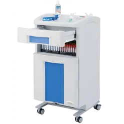 Meuble assistant médecin Carina avec 2 tiroirs (2 plateaux) - polyéthylène