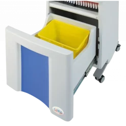 Meuble assistant médecin Carina avec 2 tiroirs (2 plateaux) - polyéthylène
