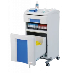 Meuble assistant médecin Carina avec 2 tiroirs (2 plateaux) - polyéthylène