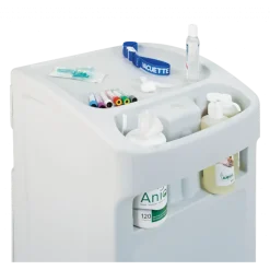 Meuble assistant médecin Carina avec 2 tiroirs (2 plateaux) - polyéthylène