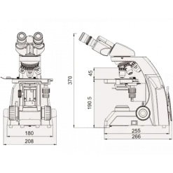 Microscope biologique LED 4x - 1600x