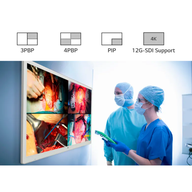 Moniteur d'affichage médical de chirurgie 4K - 55" - 12G - LG Electronics 55MH5K