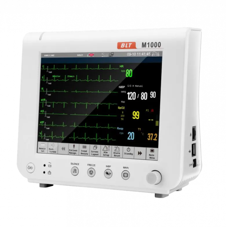 Moniteur de surveillance des signes vitaux M1000 (PNI, SpO2, RESP, T,ECG)