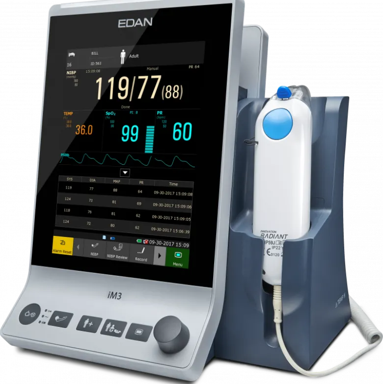 Moniteur patient multiparamétrique Edan IM3 avec écran tactile (PNI, SpO2, avec ou sans Temp.)