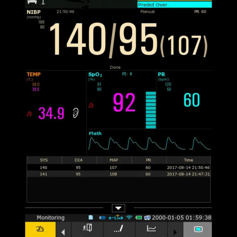 Moniteur patient multiparamétrique Edan IM3 avec écran tactile (PNI, SpO2, avec ou sans Temp.)