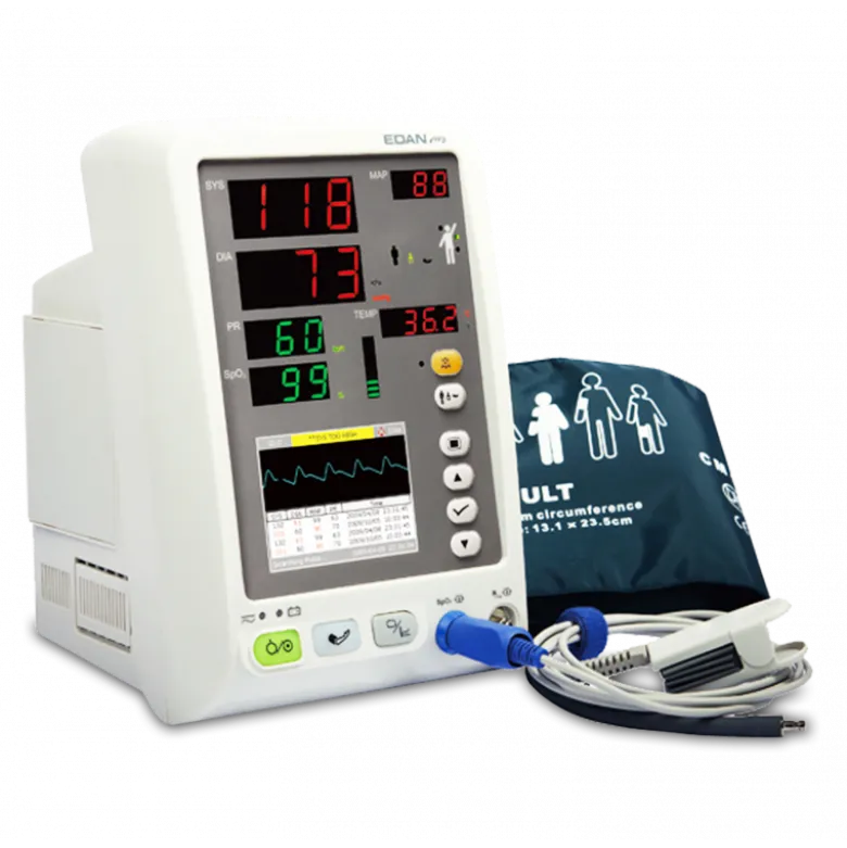 Moniteur patient multiparamétrique Edan M3A (PNI, SpO2 avec ou sans Temp.)