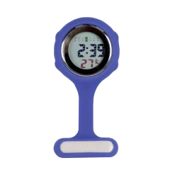 Montre infirmière numérique Gima en silicone (bleue)