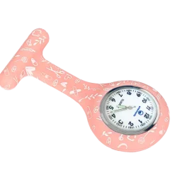 Montre infirmière ronde en silicone