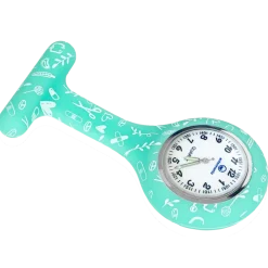 Montre infirmière ronde en silicone