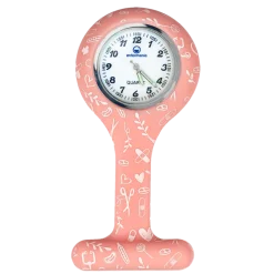 Montre infirmière ronde en silicone